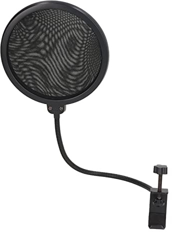 Mikrofonpopfilter, Metallnätpopfilter, Stark Klämma för Radio