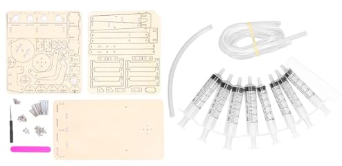 Tiardey Modelo de Excavadora de Madera hidráulica con Brazo robótico, Ciencia Stem, Educativo, mandíbulas mecánicas, Kit de Inicio de Excavadora para Adultos, Kits de Ciencia de construcción