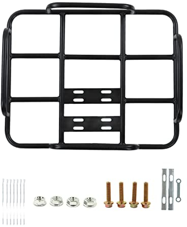 Motorcycle Food Delivery Bag Rack, Heavy Duty Seamless Steel Tube with 80kg Load Capacity Universal Fit for Electric Motorcycles Easy Mount Type 2 Design