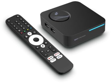 RockTek GX1 - Android TV Box | 4GB DDR4 RAM | 32GB Storage, HDMI 2.1, 4K, Wi-Fi 6, Bluetooth 5.2 | Streamer for TV | Certified Google TV | UK Warranty