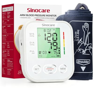 Sinocare Misuratore Pressione da Braccio, Macchinetta Pressione Digitale