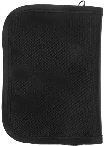 SOLUSTRE Étui Noir pour Lecteur de Glycémie en Polyester Compartiments Multiples et Design Compact, Organisateur de Matériel pour Diabétiques à Usage Domestique ou Bureau