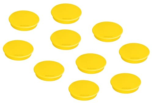 Franken HM30 04 - Imán (800 g, 32 mm), color amarillo, 10 piezas