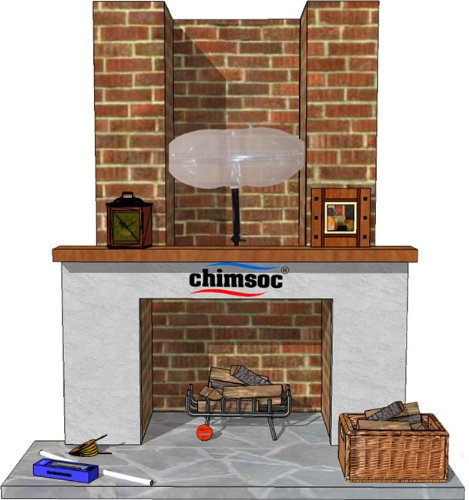 CHIMSOC - Balloon for Chimney - (Large Rectangle 90cm x 38cm (36 x 15))