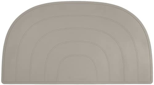 Kindsgut Platzdeckchen Regenbogen, Tischset, Unterlage in kinderfreundlichem Design und dezenten Farben, Taupe