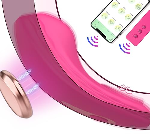 Vibratore indossabile a farfalla con app e telecomando, vibratore Bluetooth per coppie, mini vibratore portatile con 10 modalità per il clitoride vaginale, giocattolo sessuale con clip magnetica per