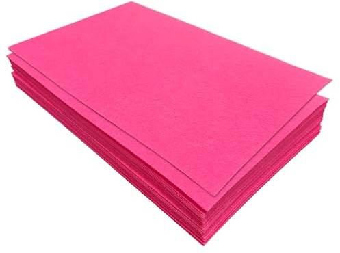 Styva filtlakan, 32 st filttyg, 17,78 × 28,7 cm färgfilt för hantverk, hantverk filt fyrkantig för sömnad (mörkrosa)