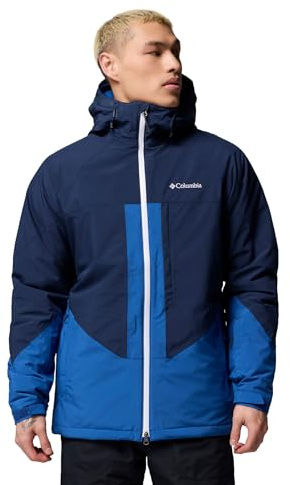 Columbia Men's Powder Prime Jacket, Ski Jacket, Mountain Blue/Collegiate Navy, Medium