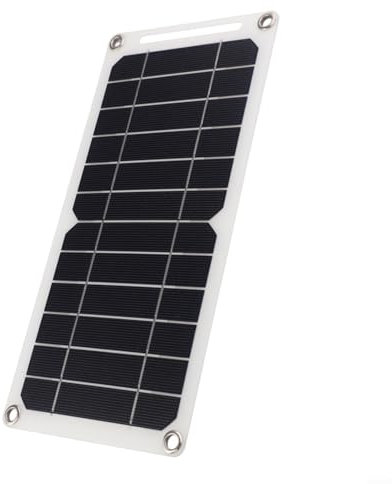 Panel solar monocristalino de 30 W, 5 V, cargador portátil ultrafino de 5 mm (300 x 145 mm), salida USB de alta eficiencia para teléfonos/bancos de energía, incluye 2 mosquetones, resistente a la