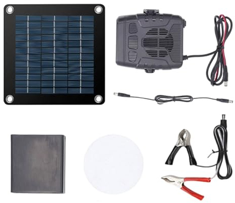 Solar Powered Heater 20W Portable Solar Heater Ideal for Chicken Coop with Overheat Protection Ideal for Pet House Greenhouse Animal Shelter