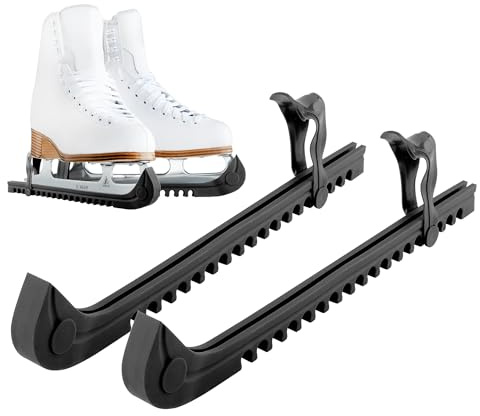 Protege Lame Patin a Glace 1 Paire Protège Lame Protections de Patins à Glace Housse de Protection pour Patins Réglables Enfants et Adultes pour Hockey Patinage Artistique (Noir)