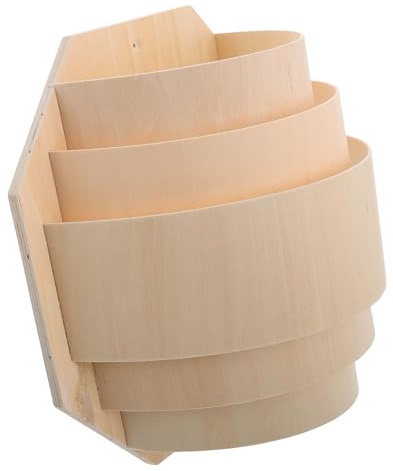 SHINEOFI Paralume in Legno per Lampada da Sauna Piccolo Protezione Luminosa Resistente al Calore Accessorio Decorativo per Illuminazione Soffusa in Zona Sauna