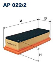 Filtron Air Filter AP022/2 for Car Engine