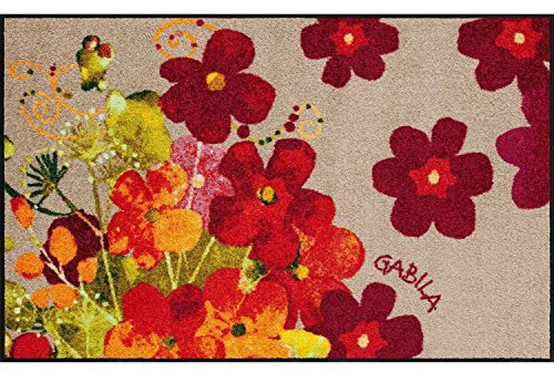 Rosina Wachtmeister Fußmatte Lifestyle Maggio 75x120 cm Flur-Läufer Sauberlaufmatte Eingangs-Teppich bunt Blumen