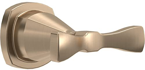 Delta Faucet Stryke Double Towel Hook, Champagne Bronze, Bathroom Accessories, 77638-CZ