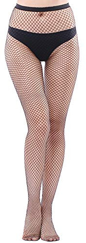EVERSWE High Waist Fishnet Tights Thigh High Stockings Suspender Pantyhose