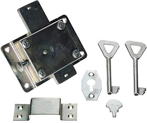 KOTARBAU® Aufschraubschloss 119 x 70 mm Kastenschloss Türzusatzschloss Zusatzschloss für Türen Schränke Tore