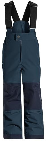 VAUDE Snow Cup Pants III Schneehose Kinder – warme Skihose Kinder wasserdicht, winddicht & atmungsaktiv, abriebfeste Schneehose Jungen & Mädchen mit anpassbarer Beinlänge – Größe: 104