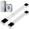 SOLEJAZZ Washing Machine Base with Brake, Movable Adjustable Base for Washer, Dryer, Refrigerator, Load 300kgs, White