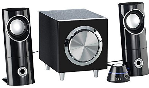 auvisio PC Zubehör: Aktives 2.1 Multimedia-Soundsystem MSX-220 (refurbished) (TV Box, 2 1 Lautsprecher, Zusatzlautsprecher)