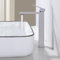 ARCORA Rubinetto per lavabo, rubinetto ad alta pressione, in acciaio inox 304, con tubi di collegamento da 50 cm, nichel spazzolato
