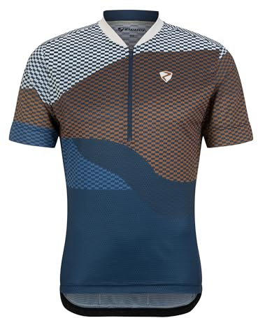 Ziener NEMIC Maglia da Ciclismo da Uomo, per Mountain Bike, Traspirante, ad Asciugatura Rapida, Elastica, a Maniche Corte, Blu Navy, 52