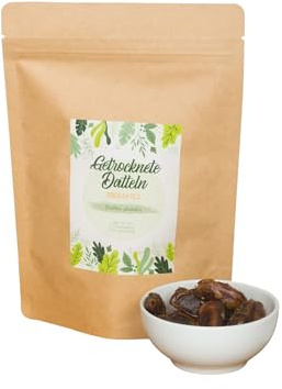 Datteri secchi 3kg, Senza semi, Qualità 1A, Ideali come snack, colazione o per la pasticceria, Dolcezza naturale