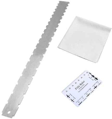 SUPVOX Righello Per Manico Di Chitarra Dritto Dentellato Strumenti Per Liutaio Calibro Per Altezza Corde Misuratore Fret Rocker Kit Strumenti Chitarra