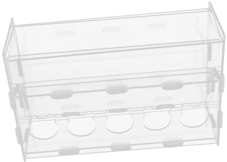 INOOMP bevitore alimentatore distributore di acqua di pollo ciotola di cibo per pollo porta alimentazione per polli rutina alimentatore a gabbia per polli rutin Acrilico