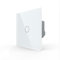 LIVOLO Interrupteur mural Smart Touch, panneau de verre 1 gang, compatible avec application et commande vocale, blanc