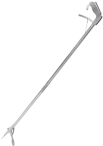 HONMEET Heavy Duty Foldable Grabber Tool 118cm Stainless Steel Reacher Aid for Elderly and Bedridden Patients with Portable Picker Stick for Daily Use Support