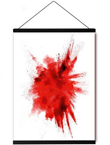 Close Up Magnetische Posterleiste - 2 Poster-Aufhänger/Posterschienen/Plakatleisten - MDF - Schwarz - 41 cm