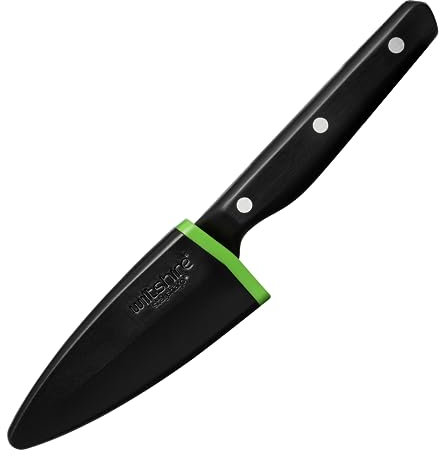 Wiltshire Staysharp Triple Rivet Multi-Purpose Paring Knife 9cm, Stainless Steel Sharp Blade for Chopping Cutting & Slicing, Built-in Sharpener, Slim Scabbard, Ergonomic Triple Rivet Handle
