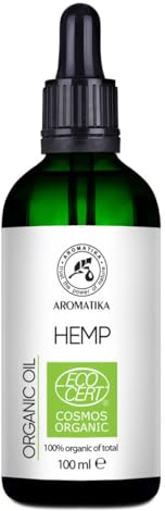 Huile de Chanvre 100ml - Pressée à Froid - Huile de Support - Huile de Bain - Soins du Visage - Іoin du corps - Huile pour Peau - Cosmétiques - Hemp Оil Organic