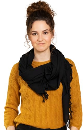 PANASIAM Scarf uni 190x116cm black