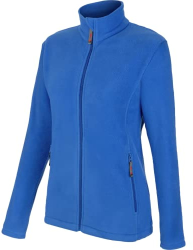 WÜRTH MODYF Fleecejacke Damen Job+ – Atmungsaktives Arbeitsfleece – perfekt für Handwerk, Werkstatt, Arbeiten im Freien in Royalblau – Größe M