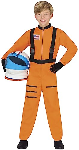 FIESTAS GUIRCA Disfraz de Astronauta Naranja Infantil