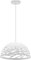TEKHOME Lampada a sospensione a cupola in metallo industriale regolabile in altezza E27 Base Lampadario ritagliato per isola cucina, camera (BIANCO)