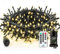 Bzavor Led Lichterkette Strom 15M 100 LED mit Fernbedienung Timer Merkfunktion Steckdose IP65 Wasserdicht,Led Lichterkette mit Stecker für Weihnachten Deko Hochzeit