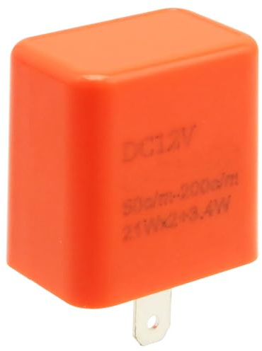 MospdyGear Speed Adjustable Turn Signal Indicator Blinker Relay, 12V 2-Pin LED Flasher Relay for Motorcycle Motorbike Scooter