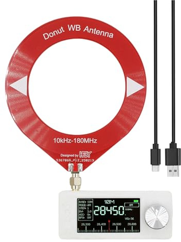receptores de radio de banda, receptor de radio aficionado,Radios de tamaño de bolsillo | con antena, pantalla HD de larga duración, compacto, batería de 800mAh, pantalla IPS de 1,9 pulgadas para