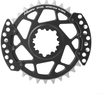 Honseadek Plateau à montage direct pour CNC 32T 34T pour décalage 0/3 mm avec protection de chaîne (décalage 32T 3 mm)