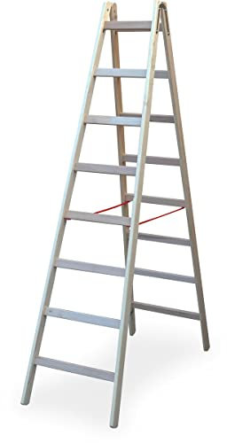 Zarges 40108 Cresta B - Escalera de madera (2 x 8 peldaños)