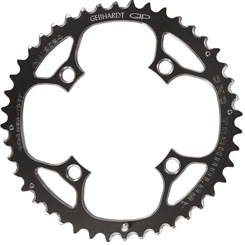 GEBHARDT CNC schwarz - Kettenblatt, LK: 104, Zähne: 48