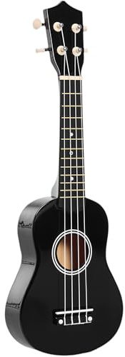 HOMCOM Ukulele soprano per principianti, ukulele da 53 cm, ukulele da concerto, Hawaiian, corde in nylon, materiale legno