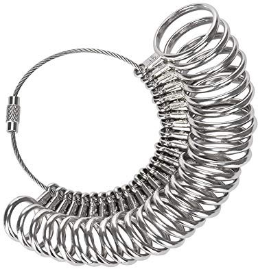 Ringgrößenmesser, Fingergrößenmesswerkzeug, Ringgrößeneinsteller, Verlobungshochzeitsbankett-Einstellwerkzeug, Ring nach europäischer Standardgröße 35