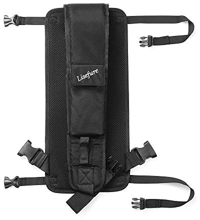 LISEFURE Skateboard Backpack Skateboard Bag Skateboard Strap Portable Skateboard Bag with Adjustable Strap (Black)