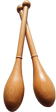 YANBI Clubbell Indische Holzschläger für das Training, Indische Übungsschläger aus Holz, Keulenschläger für Schulter-Ganzkörpertraining, Junior-Körpergewichts-Widerstandstrainer (Color : Natural)