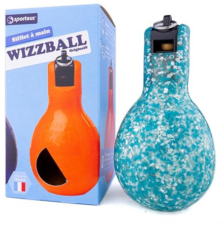 Wizzball Handpfeife Sport | Granulat-Design | Robuste, Hygienische Pfeife für Trainer und Schiedsrichter | Ideal für Sportunterricht und Spiele | Einfache Handhabung | Türkis