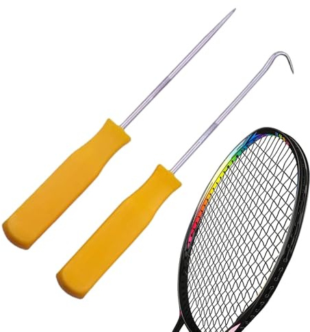 Herramientas de cuerda de tenis, herramientas de cuerda de bádminton, hilos cónicos de reparación de raquetas, ganchos de asistencia de cuerda, gancho de raqueta, raqueta de herramientas de mano,